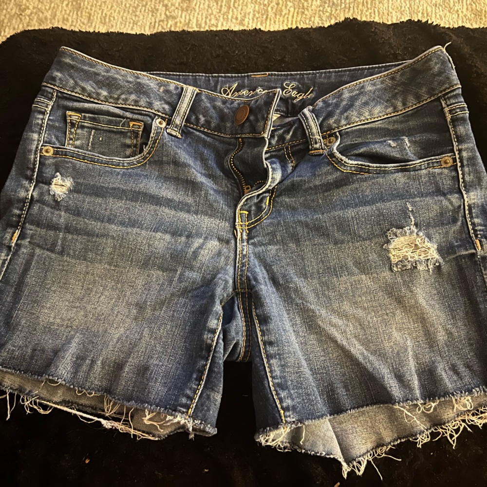 American Eagle Outfitters Blue Denim Shorts